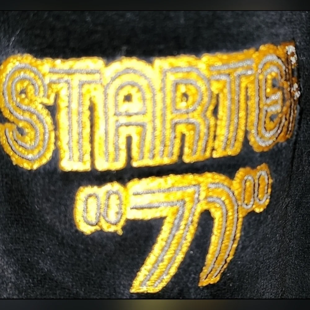 Vintage Starter 71 Track Jacket Velour Zip-up 90s Y2K Logo Streetwear Men's L XL